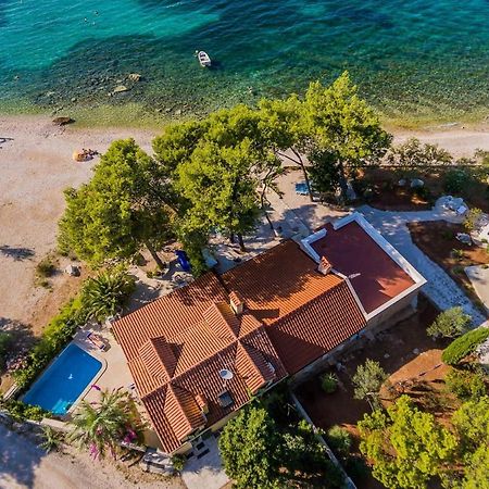 Deluxe Villa Sirena On The Beach With Pool Супетар Екстериор снимка